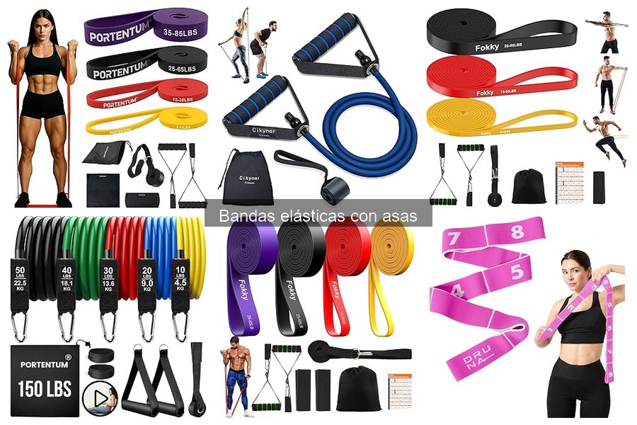 Mejores bandas elásticas con asas para entrenar en casa