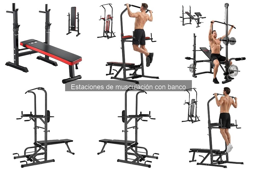 Mejores estaciones de musculación con banco para principiantes