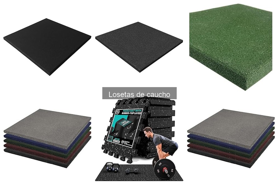 Mejores losetas de caucho para gimnasio en casa: comparativa