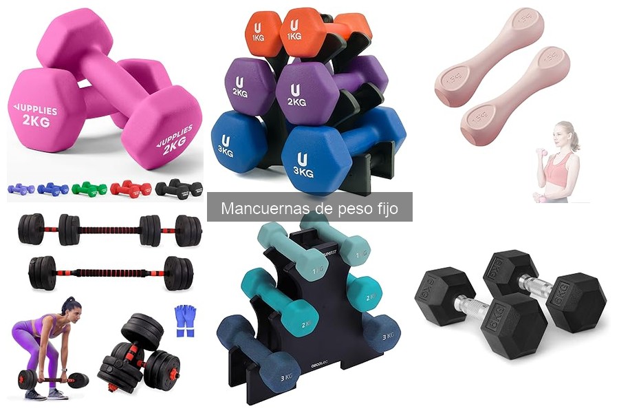 Mejores mancuernas de peso fijo para tu gimnasio en casa