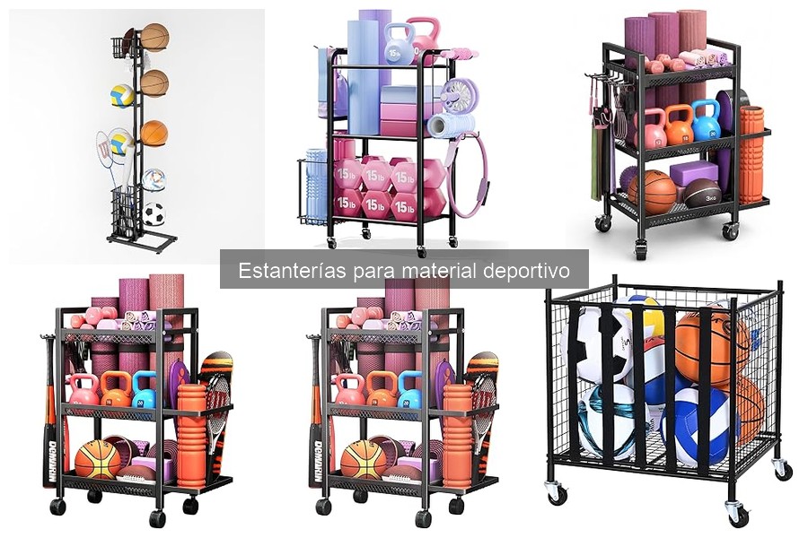 Tipos de estanterías para organizar material deportivo